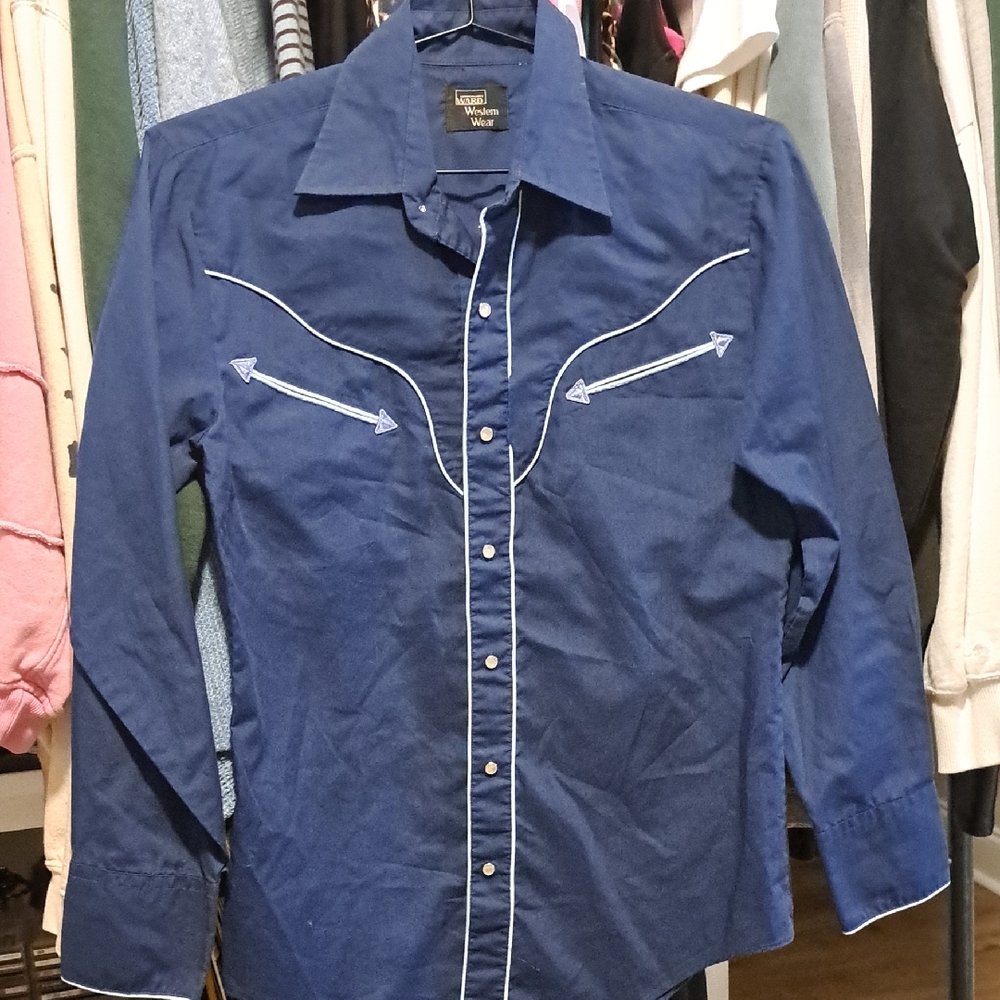 Levi's Men's Blue Casual Button Down Shirt